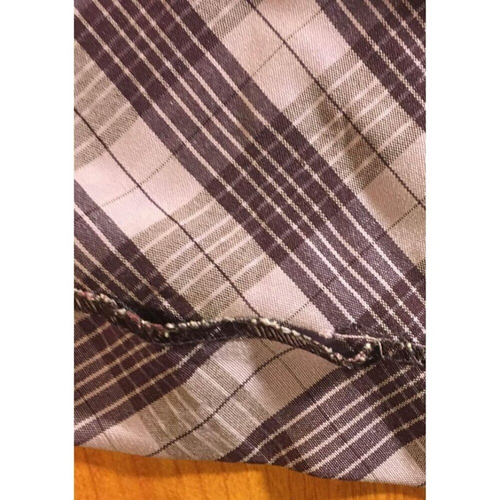 La Chapelle Women’s Pencil Skirt Purple Plaid Business Casual - Picture 4 of 4